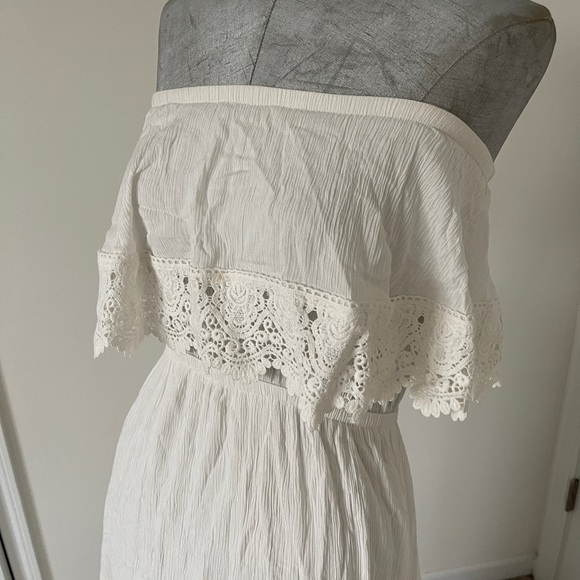 MISA LOS ANGELES STRAPLESS GAUZE BOHO MAXI DRESS - Picture 3 of 8